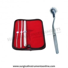 Hegar uterine dilator 3 pieces set,3-4, 7-8, 17-18, wartenberg pinwheel